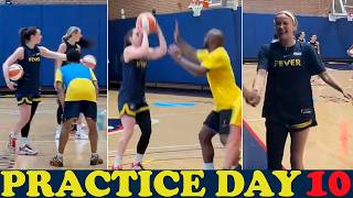 Caitlin Clark and Sophie Cunningham Lead Fever in 5-on-5 Practice vs Male Training Squad | Day 10