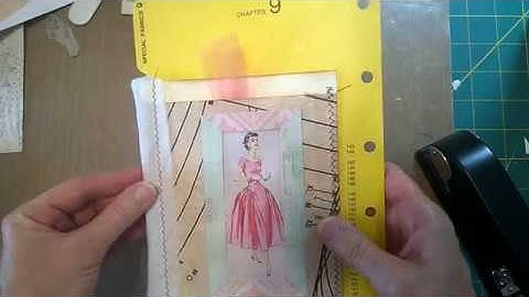 Flip out Pocket with Recycled Window Envelopes.