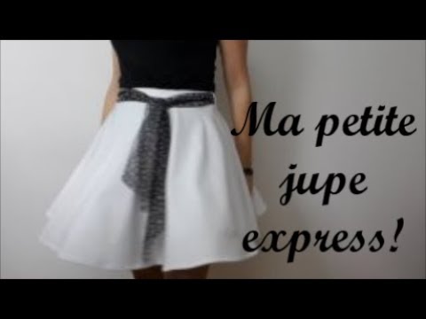 Diy couture facile : Coudre sa jupe patineuse rapidement et sans patron! -  YouTube