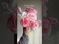 Easy tissue paper rose|How to make a rose| #shorts #craft #handmade