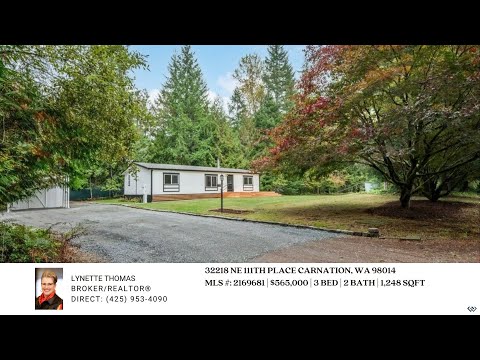 32218 NE 111th Place, Carnation, WA home video tour