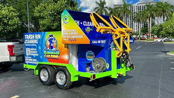 Sparkling Bins Trailer Mount Trash Bin Cleaner