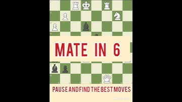 Weaving a delicate net #mate in 6 move #chess #puzzle