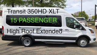(Sold) NEW! 2024 Transit 350HD XLT 15 Passenger - High Roof Extended