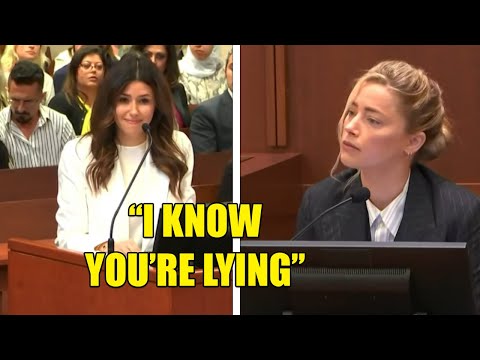 Camille Vasquez Smiles When She Catches Amber Heard Lying In Cross-Examination