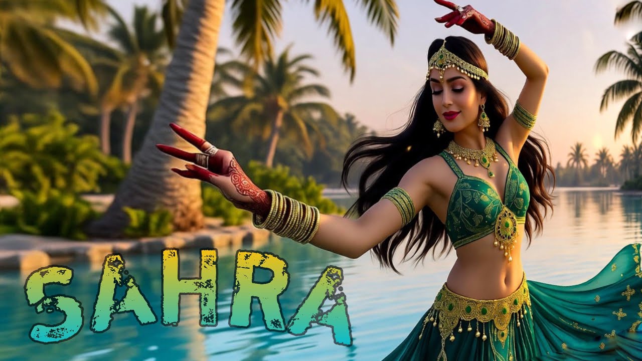SAHRA-AI Arabic Girl Belly Dance in Golden Desert – Ultra Realistic 4K 