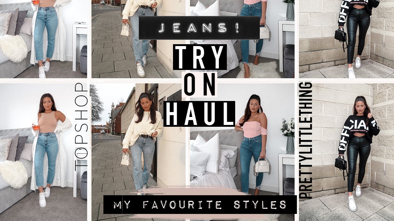 MY TOP 10 AFFORDABLE JEANS TRY ON HAUL · PERFECT FIT FOR SMALL WAIST & A BOOTY | Emily Philpott