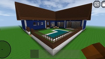 [ MINI BLOCK CRAFT ] How to build an L Shaped Design Vacation House 🏡 ||  Time Lapse Tutorial