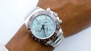 Rolex 116506 Cosmograph Daytona Platinum 40 Mm Ice Blue Dial Oyster Bracelet 2019