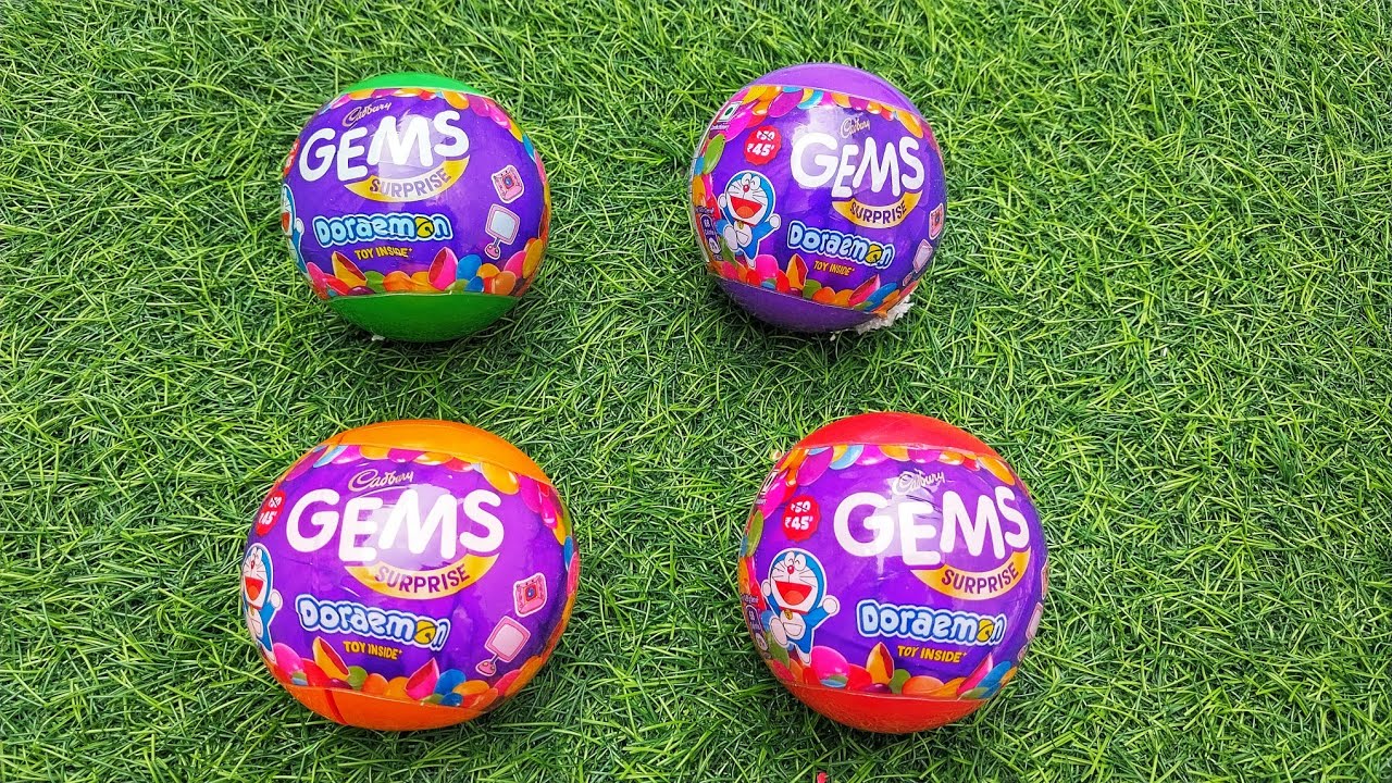 Gems Surprise Ball Unboxing 🎁🐼 | Cadbury Gems Panda, Ben 10, Angry Birds, Chhota Bheem Toys | ASMR