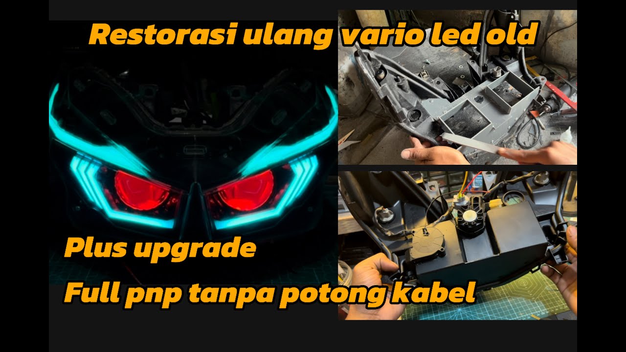 cara pasang biled vario led old/restorasi ulang