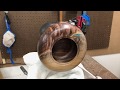 2/ Woodturning a Lidded Pot - Walnut with a hybrid wood &amp; resin finial