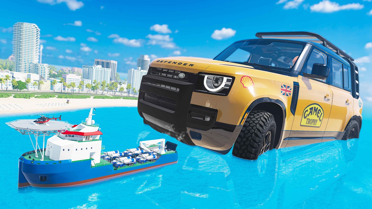 GIGANTIC Cars Rampage - Crushing Everything! - Beamng drive