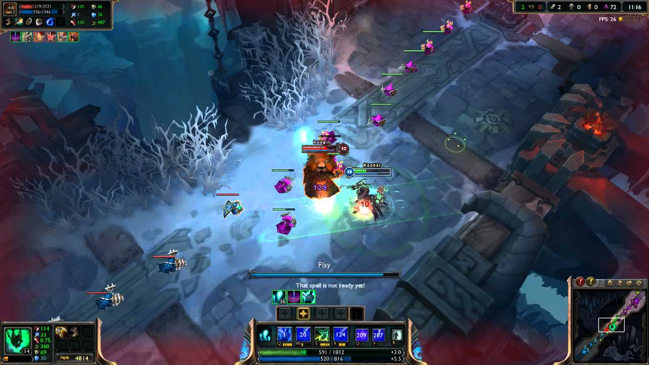 League of Legends - 1v1 (AD Thresh vs Udyr) - YouTube