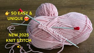 Wow Youve Never Seen This Knit Stitch Before So Easy And Beautiful Pattern