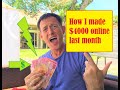 How I made 4000 USD online last month