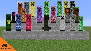 30 FARKLI SÜPER CREEPER MODU  MİNECRAFT