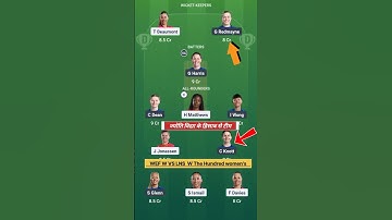 LNS W vs WEF W Dream11 Team production l  LNS  W vs WEF W Dream11 Team, The Hundred women 2025