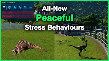 Peaceful Dinosaur Stress Reactions -  5 Demos - JWE Modding [Mod Released]