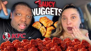 Trying ALL 5 FLAVORS of KFC NEW SAUCY NUGGETS! [Food Review] by KristinAndJamil 10,526 views 1 month ago 23 minutes