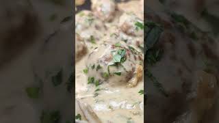 That&#39;s A Meatball Amoré‼️ 🧆🧆#whitesauce #recipe #meatballs #foodie #humor #shorts