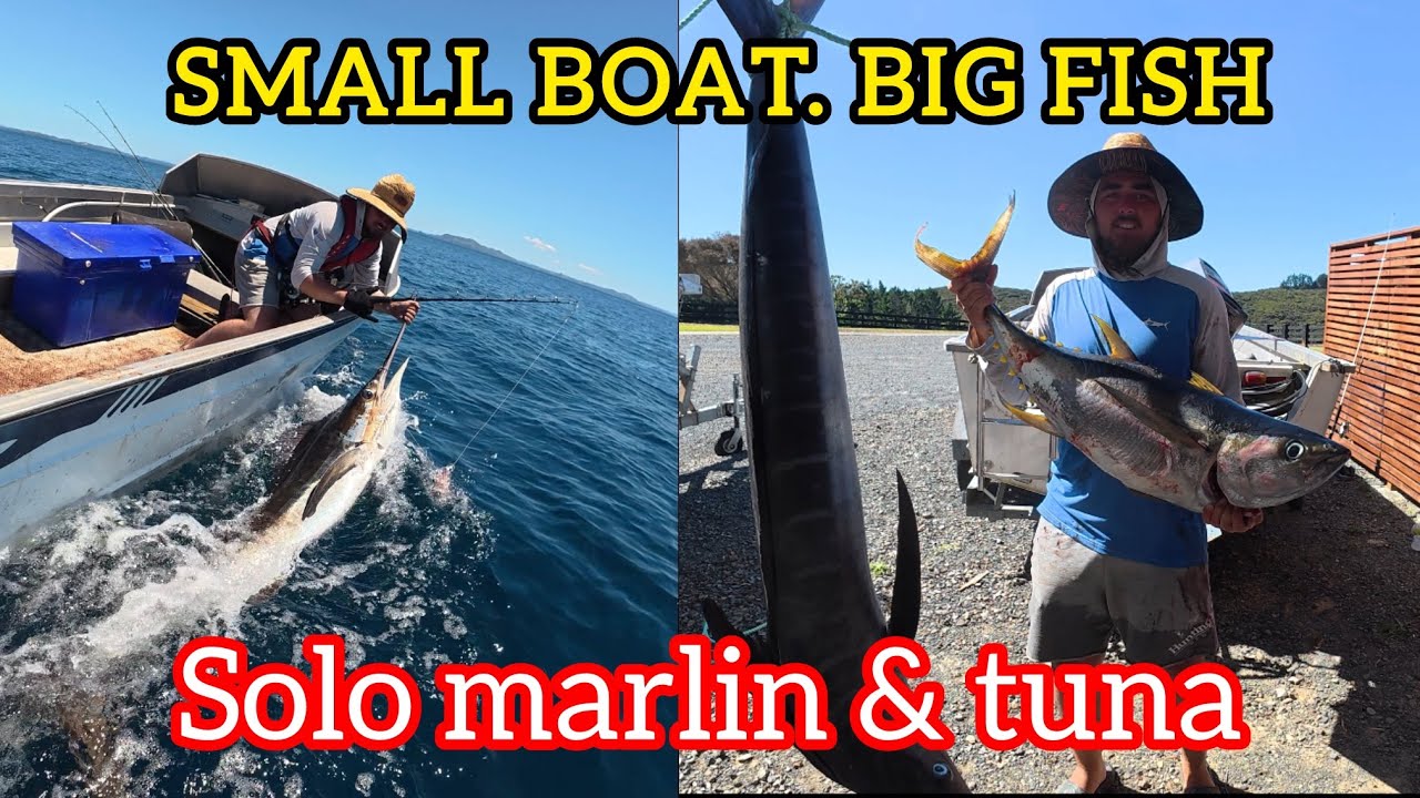Solo Game Fishing in a Tinny… Tuna & Marlin on the Deck