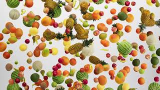 Fruit Large Explosion 4K 60fps - Alpha Channel for Overlays