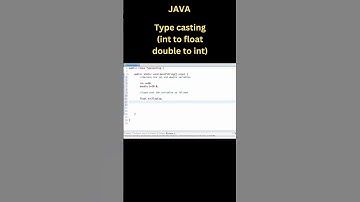 Type Casting in Java (Example) #shorts