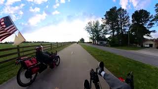 Cows, Clouds, and a Wave:  A few moments on a Recumbent Trike Ride with Chris