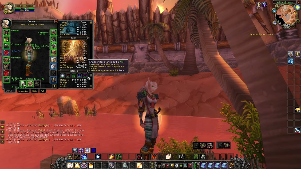 [TBC] Lvl 29 Holy Paladin Twink BiS Gear (Horde) YouTube