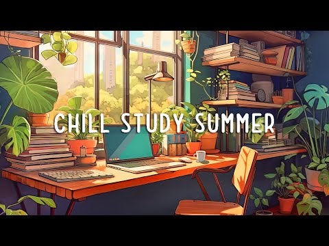 Summer Lofi Hip Hop Beats Playlist for Study/ Work / Relax / Stress relief ~ Aesthetic Study Music