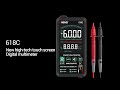 ANENG 618C Digital Multimeter Smart Touch Auto Analog True RMS Transistor Capacitor NCV Tester Meter