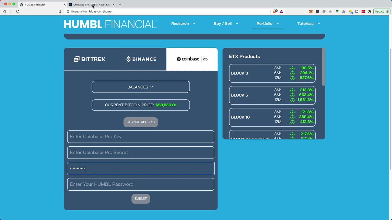HUMBL Financial - How To Update API Keys