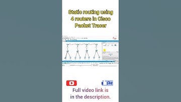 Static routing using 4 routers| Cisco Packet Tracer #cisco #networking #static_routing