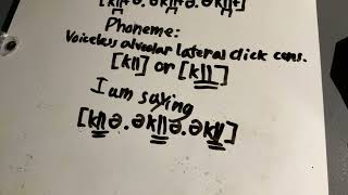 [kǁ] or [kǁ͇] voiceless alveolar lateral click consonant