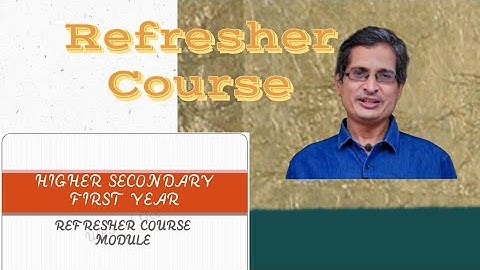 Refresher course | Assessment Answers | Class 11| day 01