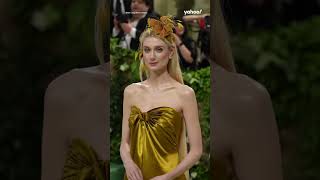 Elizabeth Debicki stuns in gold on Met Gala red carpet | #shorts #yahooaustralia