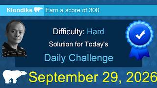 Microsoft Solitaire Collection: Klondike - Hard - September 29, 2026 screenshot 4