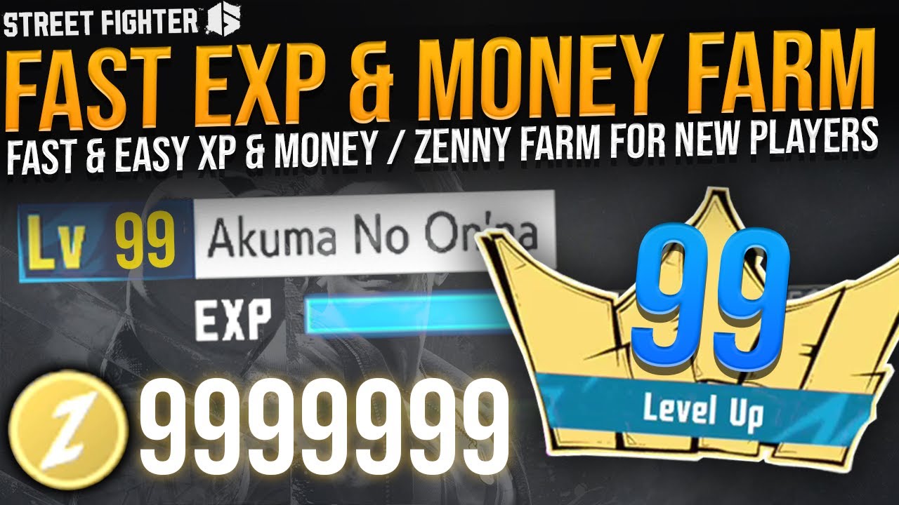 Street Fighter 6 Early Game FASTEST XP & MONEY Farm - How To Level Up Fast - World Tour Zenny Farm