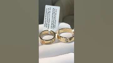 💛 Cartier Love vàng 18K – Nhẫn đôi đính kim cương biểu tượng tình yêu