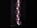 Easy DIY Pearl Bracelet in 60 Seconds 💜✨ #Shorts