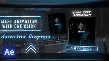 Viral Text Animation Tutorial | Animation Composer | After Effects Tutorial