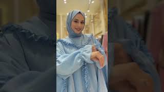 Keten Pelerinli Elbise Abaya Takım 8021. Whatsapp 0554 154 87 63