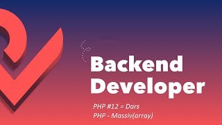 PHP #12 - Dars. PHP da massiv(array)