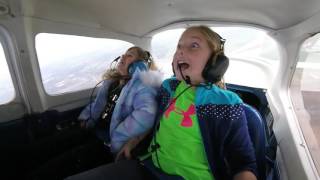 Two little girls experience Zero G's for the first time - Short Version