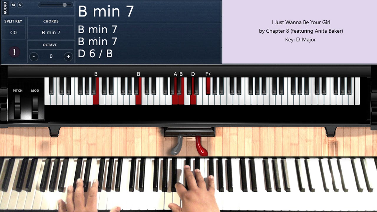 I Just Wanna Be Your Girl By Chapter 8 Featuring Anita Baker Piano Tutorial Youtube