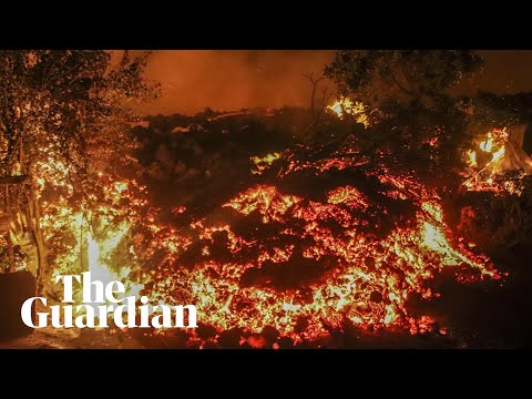 DR Congo volcano: thousands flee as Mount Nyiragongo lava flows destroy homes