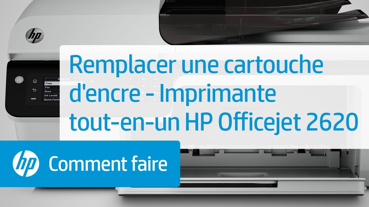 Remplacer une cartouche d'encre - Imprimante tout-en-un HP Officejet 2620 