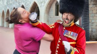 CRAZY Karen MESSING With Royal Guards Gets KARMA!