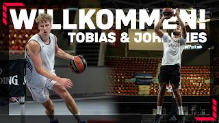 Willkommen, Tobias & Johannes! | Neuzugänge mit erster Schicht im BMW Park | FC Bayern Basketball